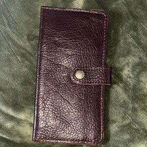 Portland Leather Dark Brown Textured Wallet